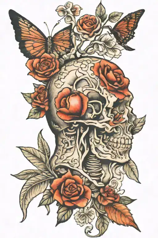 human anatomy tattoo design idea