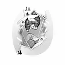 joker playing card holding cigarette and alcohol  tattoo design idea