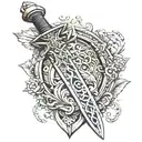 Vinland Saga Thorfinn's dagger tattoo design idea