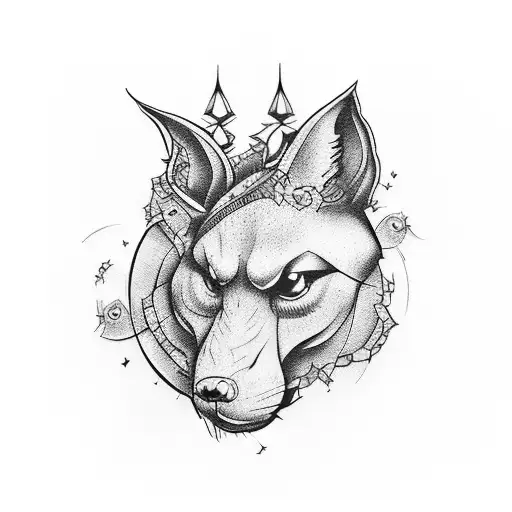 The eminance in shadow tattoo design idea