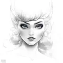 cinderella tattoo design idea