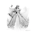cinderella tattoo design idea