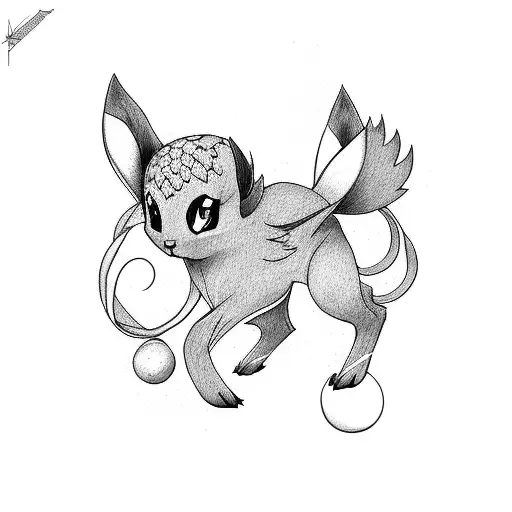 evee tattoo design idea
