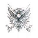 blackbird tattoo design idea