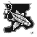 fishing hook memorial tattoo tattoo design idea