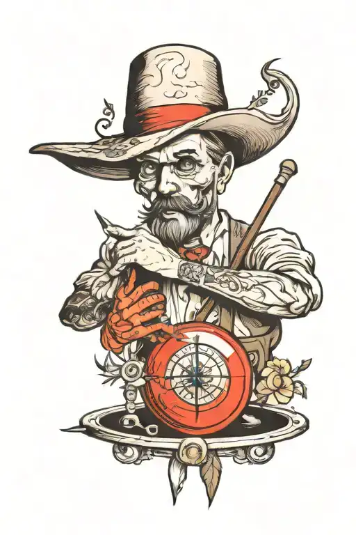 he excavates the secret tattoo design idea