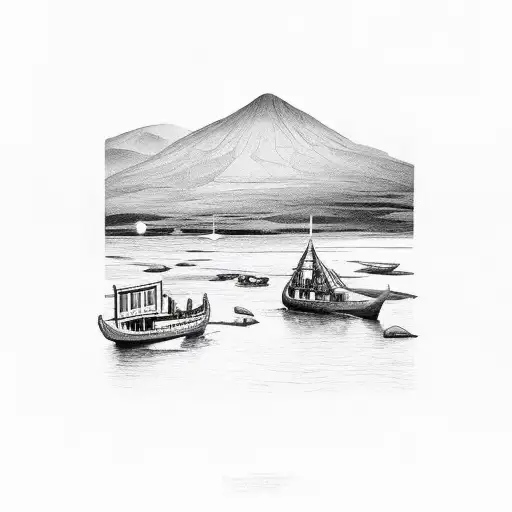 Venezuela Ireland travel history tattoo design idea