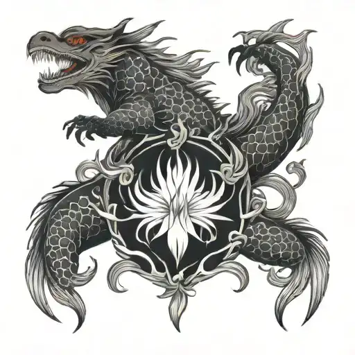 Set your heart ablaze tattoo design idea