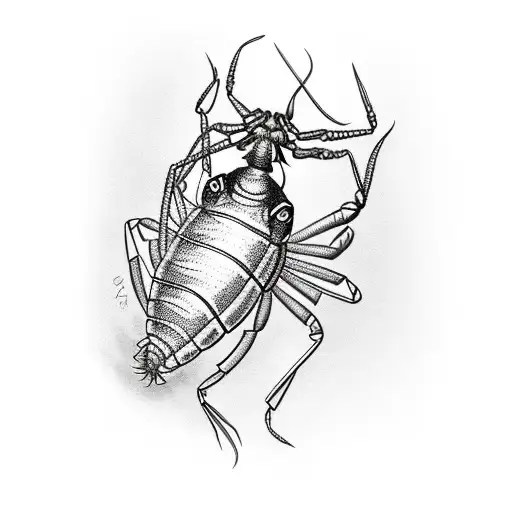 crawfish tattoo design idea