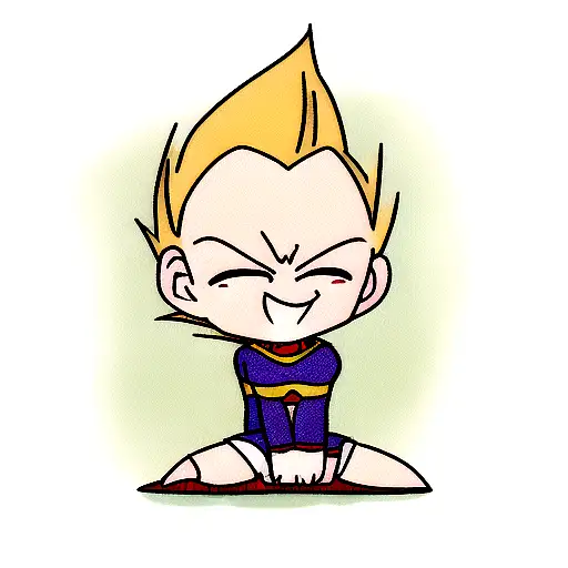 majin vegeta tattoo design idea