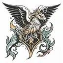 Thunderbolt tattoo design idea