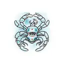 crab tattoo design idea