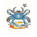crab tattoo design idea