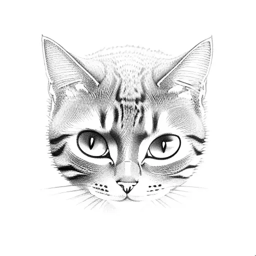 stack of books with a cat curled on top tattoo design idea