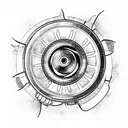jet engine and wrench tattoo design idea