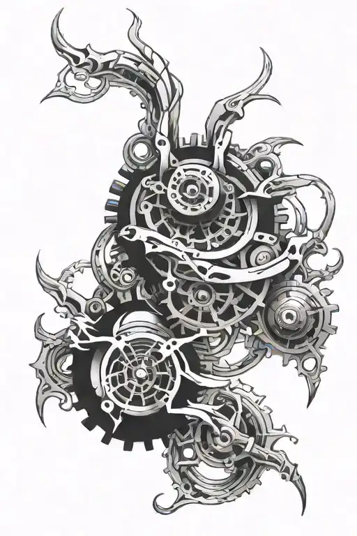 Blackout tattoo design idea