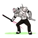 deamonslayer with destroy kanji tattoo design idea