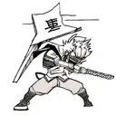 deamonslayer with destroy kanji tattoo design idea