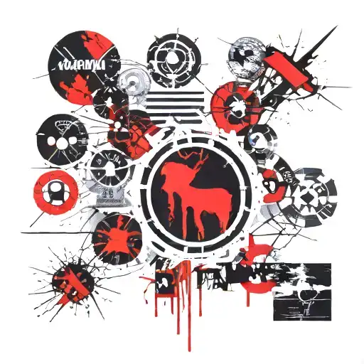 rammstein album covers tattoo design idea