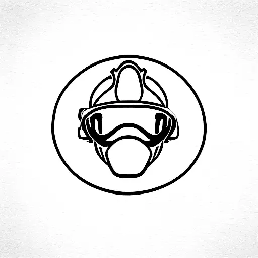 motorcycle logo, with firefighter helmet tattoo design idea