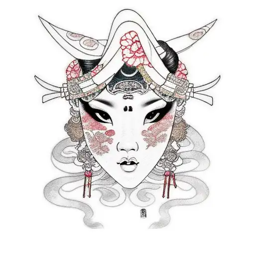 gorgeous geisha tattoo tattoo design idea