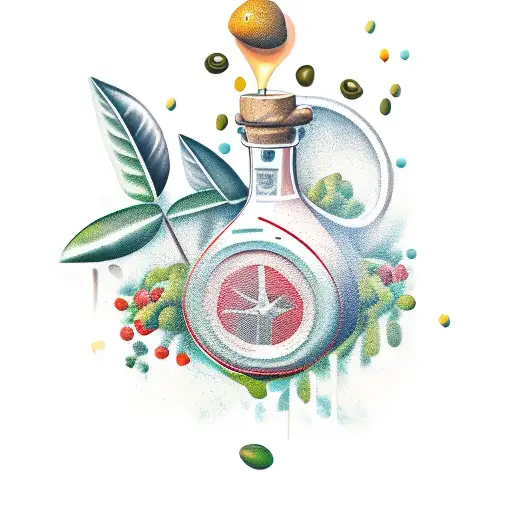 olive oil tattoo design idea