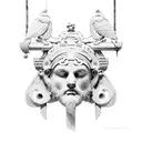 ancient greece tattoo design idea