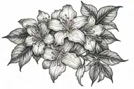 azalea ivy tattoo design idea
