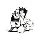 sasuke and naruto  tattoo design idea