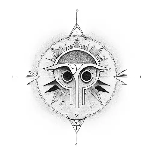 hieroglyphics night sky tattoo design idea