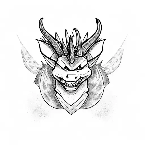 Spyro the Dragon tattoo design idea