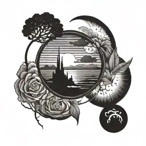 the sunset is beautiful isn't it tattoo design idea
