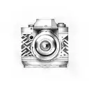 camera schematic tattoo design idea