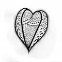 broken heart tattoo design idea