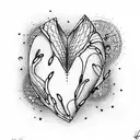 broken heart tattoo design idea