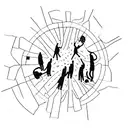 A group of friends holding hands in a circle tattoo design idea