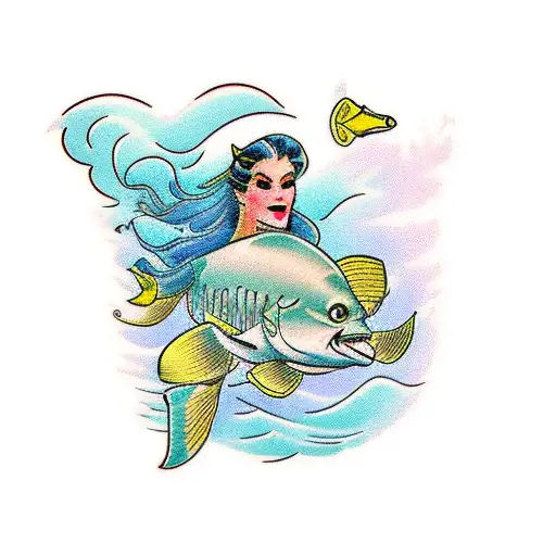 just keep swimming  tattoo design idea