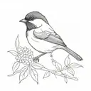 chickadee  tattoo design idea
