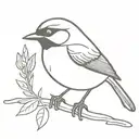 chickadee  tattoo design idea