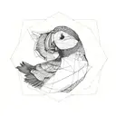 puffin tattoo design idea