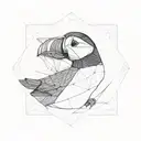 puffin tattoo design idea