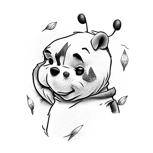 Winnie pooh tattoo design idea
