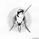 Swallow Bird tattoo design idea