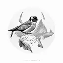 Swallow Bird tattoo design idea