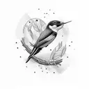 Swallow Bird tattoo design idea