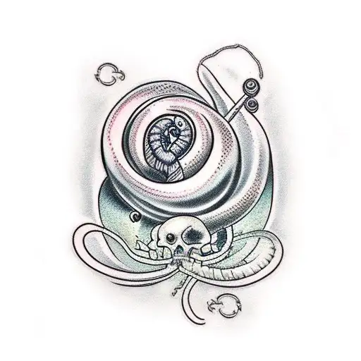 womb tattoo with millipede  tattoo design idea