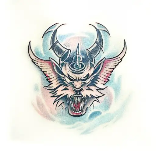 lucifer tattoo design idea