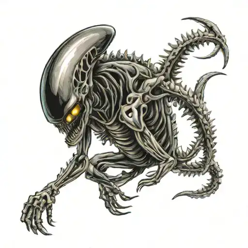 Xenomorph tattoo design idea
