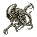 Xenomorph tattoo design idea