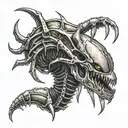 Xenomorph tattoo design idea